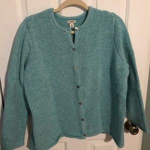 LL Bean like new button-up sweater 1X